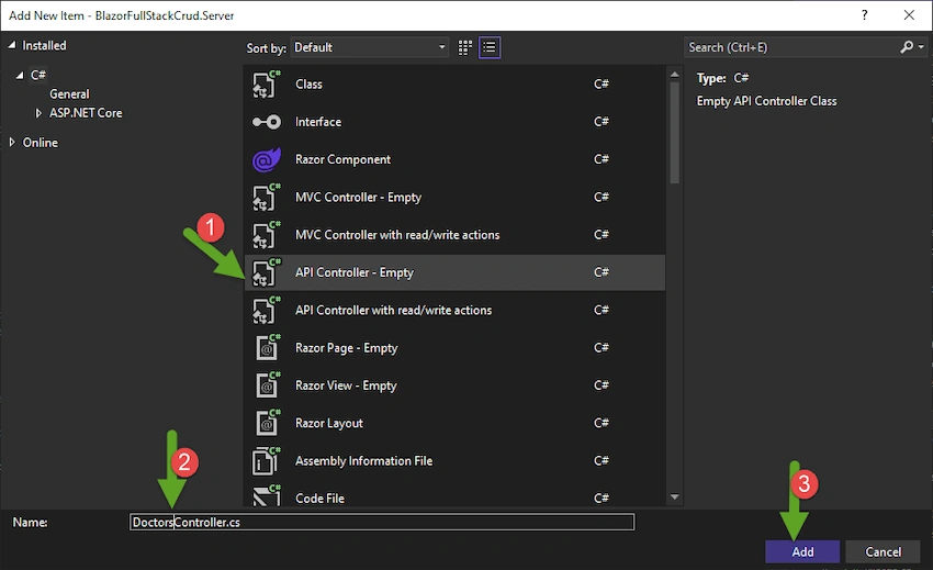CRUD Operations with Blazor in .NET 6
