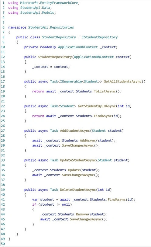 Implement Repository