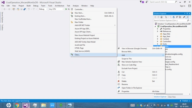 CRUD Operations Using ASP.NET MVC and MongoDB