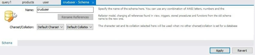 New schema