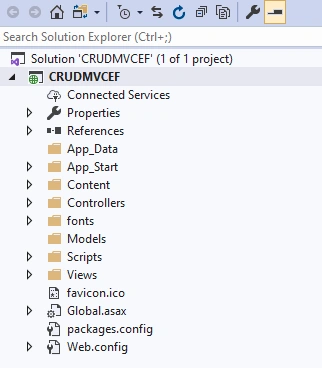 Solution explorer