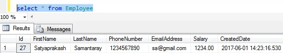 Check for backend after inserting