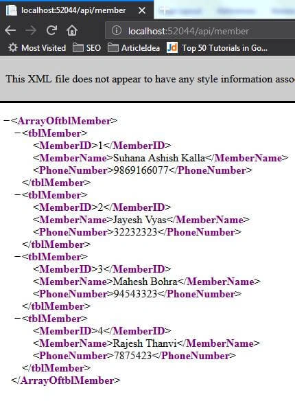 CRUD with Asp.Net Web API