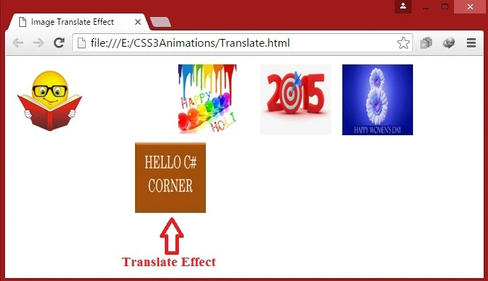 Translate effect