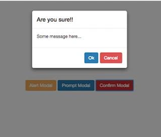 Custom Alert, Prompt And Confirm Box Using jQuery And Bootstrap