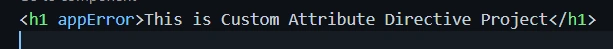 Custom Attribute Directive In Angular