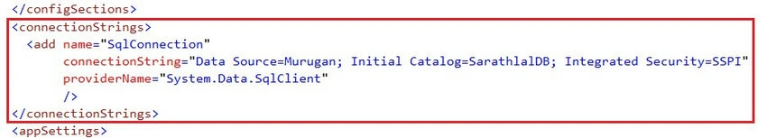 Connection string