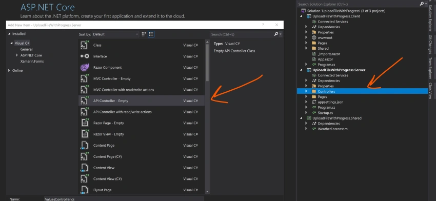 File Upload With Progress using Blazor WebAssembly & ASP.NET Core API