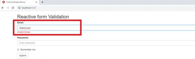 Custom Validator In Angular