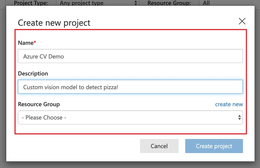 Azure Custom Vision