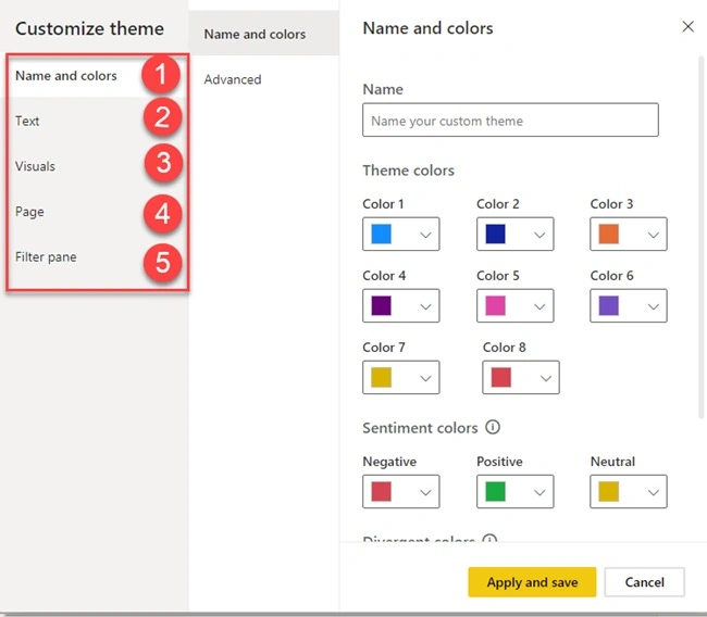 Customize theme