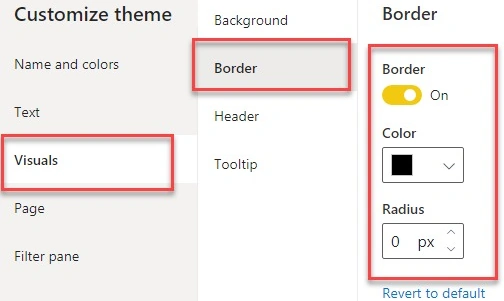 Customize theme