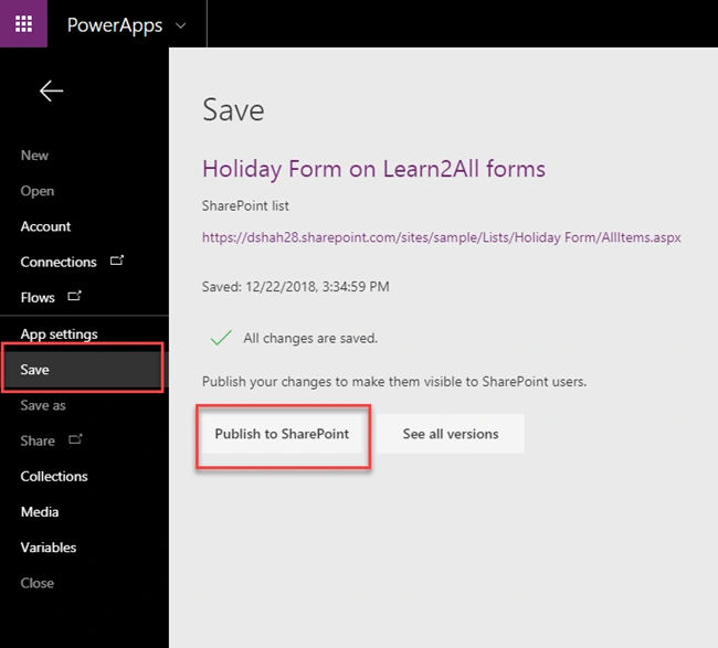 Customize New Form, Edit Form and Display Form in Modern SharePoint Page Using PowerApps
