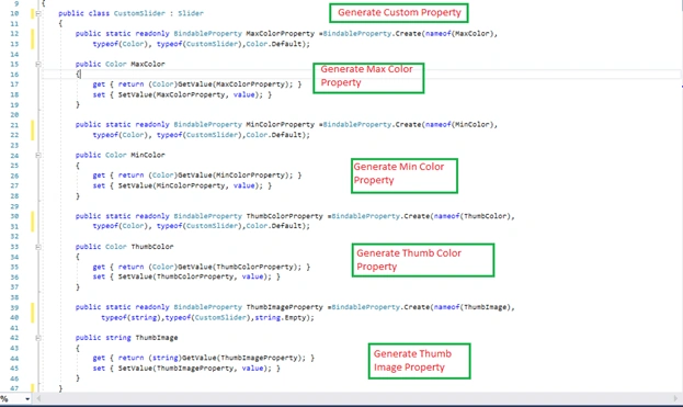Customize Slider control