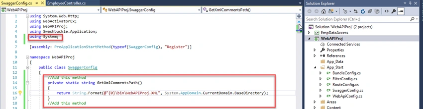 Customize Swagger UI In ASP.NET Web API Restful Service