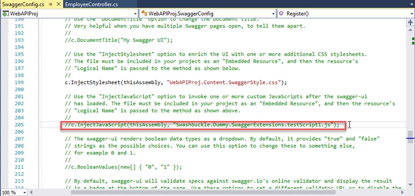 Customize Swagger UI In ASP.NET Web API Restful Service