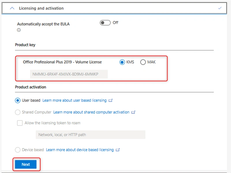 License activation method