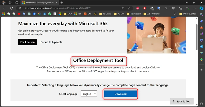 Install Office Deployment
