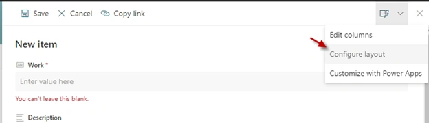 Adding Header To SharePoint List Form
