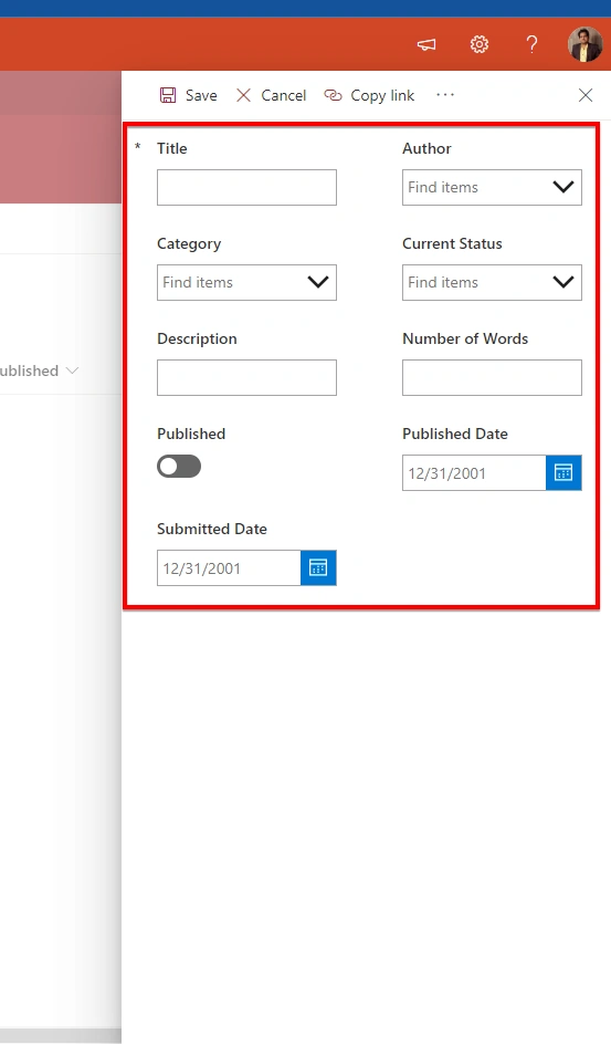 Customizing SharePoint Online List Form Using PowerApps