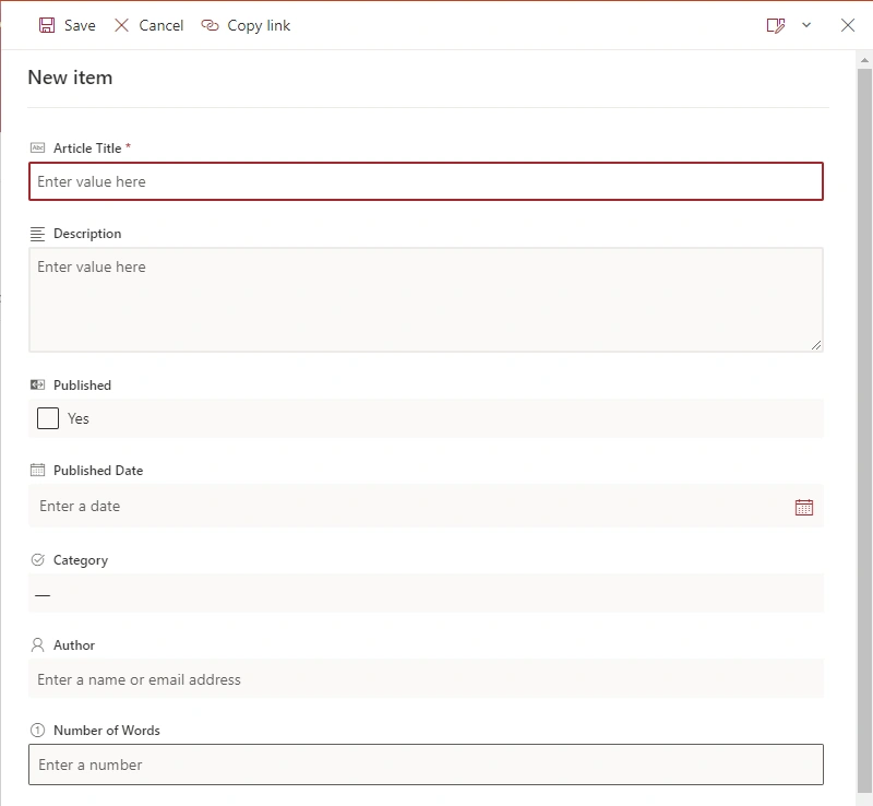 Customizing SharePoint Online List Form Using PowerApps