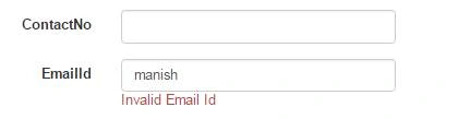 Custom Error Message