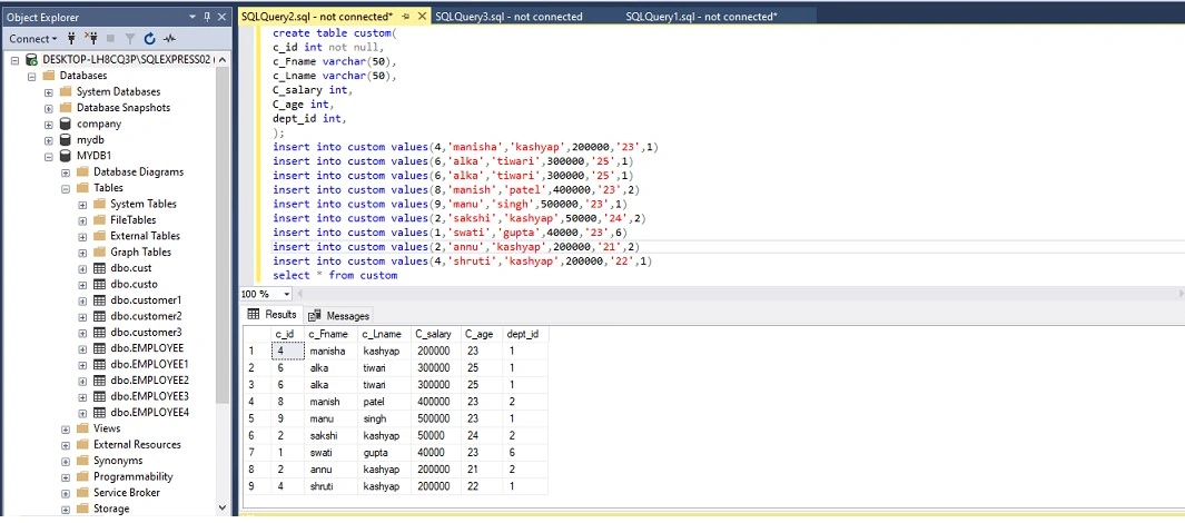 Microsoft SQL Server Management Studio