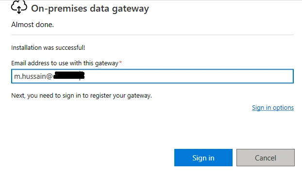 Gateway installation