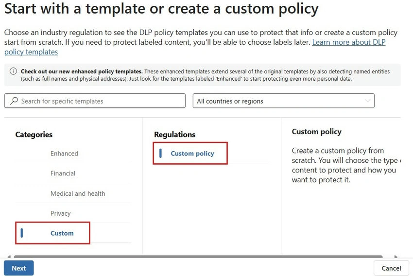 Custom Policy
