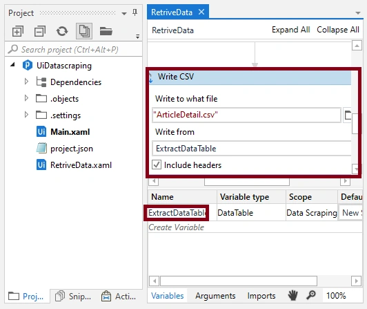 Data Scraping In A Webpage Automation Using UiPath Studio
