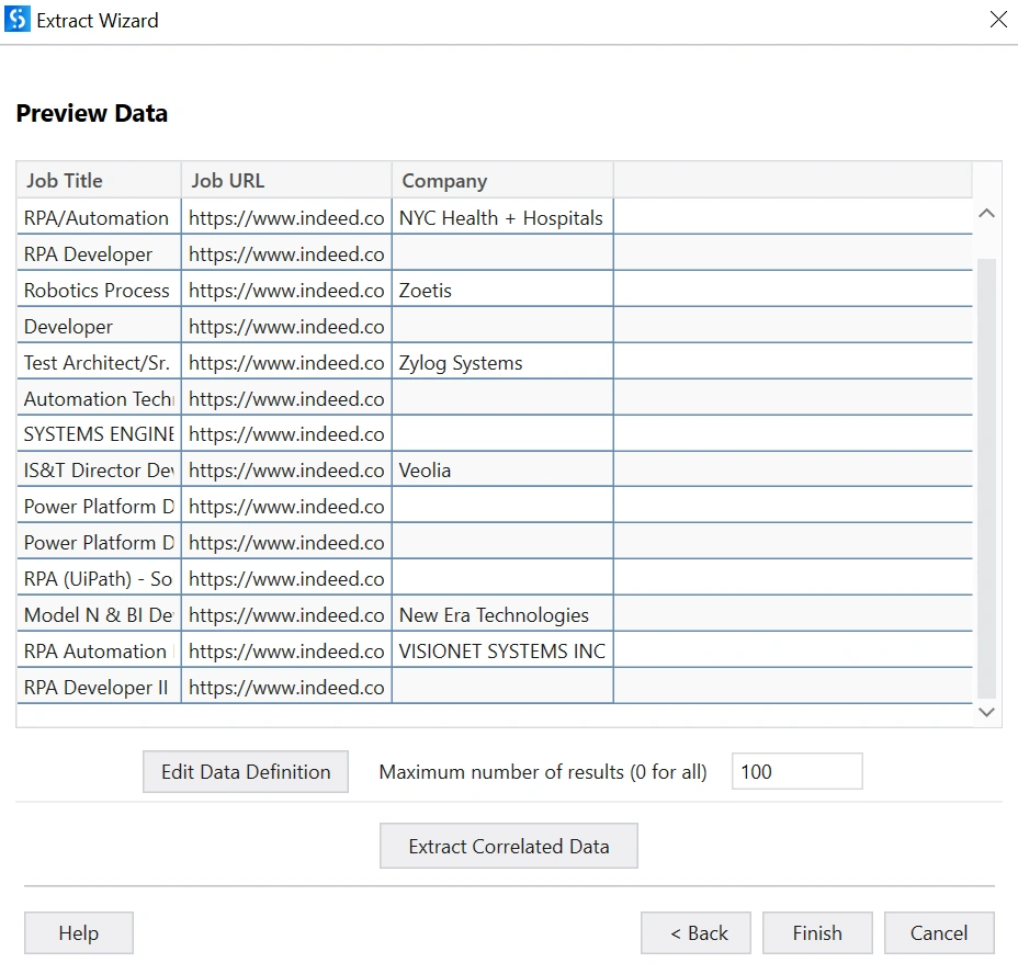 Data Scraping using UiPath