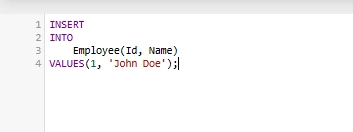 Table data verification using SQL query