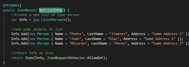  JSONResult function