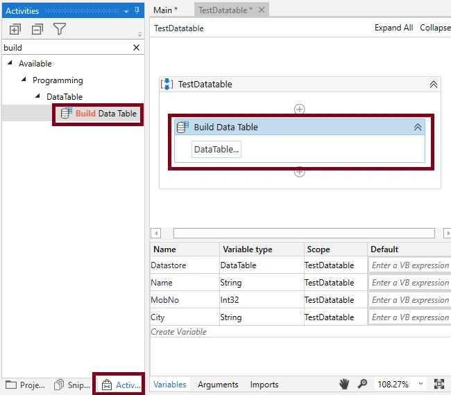 Datatable To CSV File Using UiPath Studio
