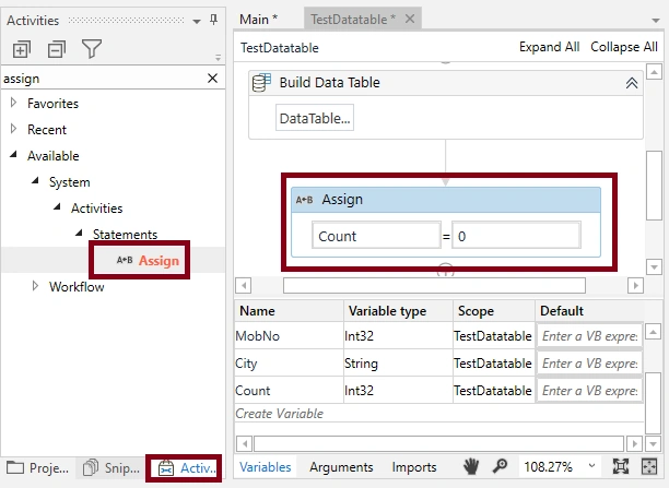 Datatable To CSV File Using UiPath Studio