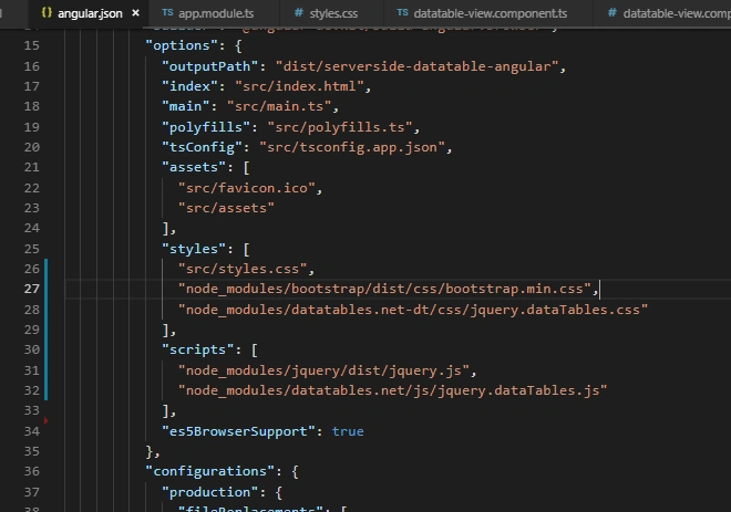 Datatables Plugin In Angular 7 Using .NET Core Web API