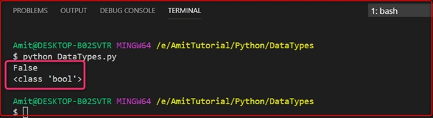Data Types in Python