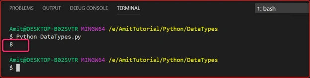 Data Types in Python