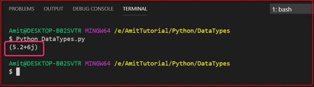 Data Types in Python