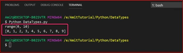 Data Types in Python