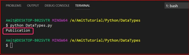 Data Types in Python