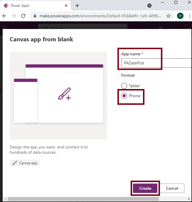 Date Picker Control In Power Apps