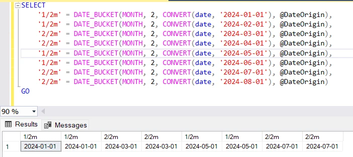Month interval example