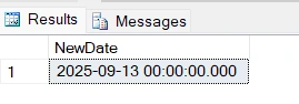 Date Add Output 1