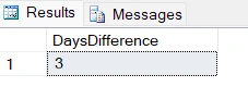 Date Diff Output 1