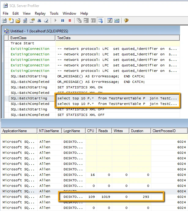 SQL Server Profiler