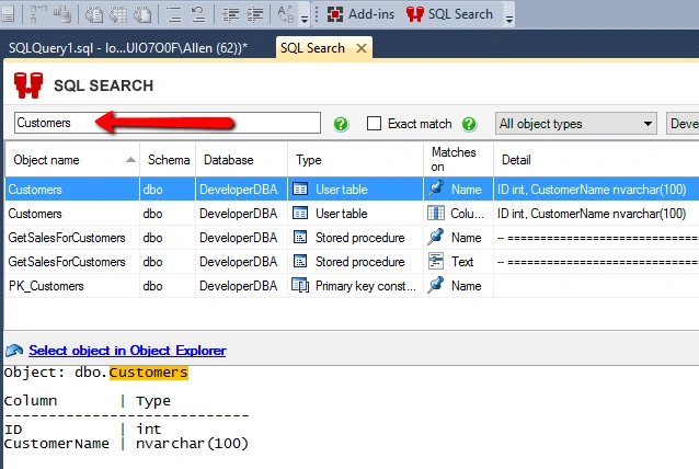  RedGate SQL Search