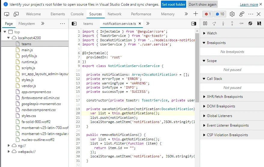 Debug Angular In Browser
