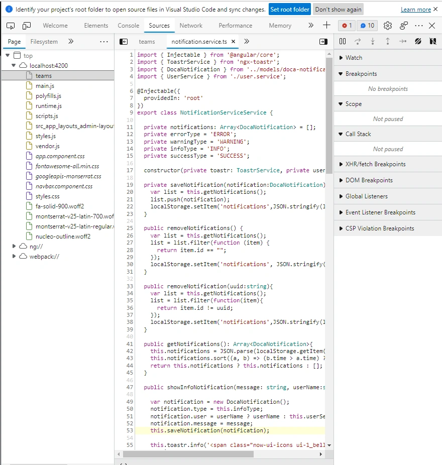 Debug Angular In Browser