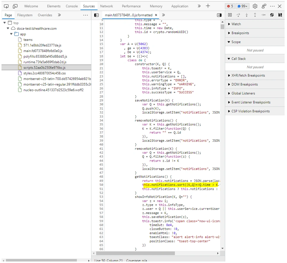 Debug Angular In Browser